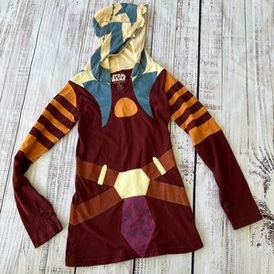 Little Girls Youth Small Ahsoka Star Wars Disney light long sleeve tshirt hoodie